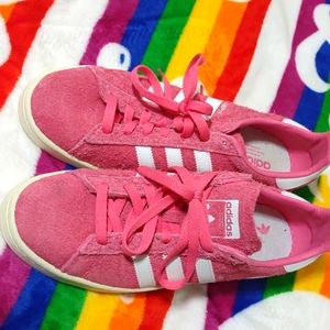 Mens Adidas Pink Campus shoes suede sz-9 NWOT